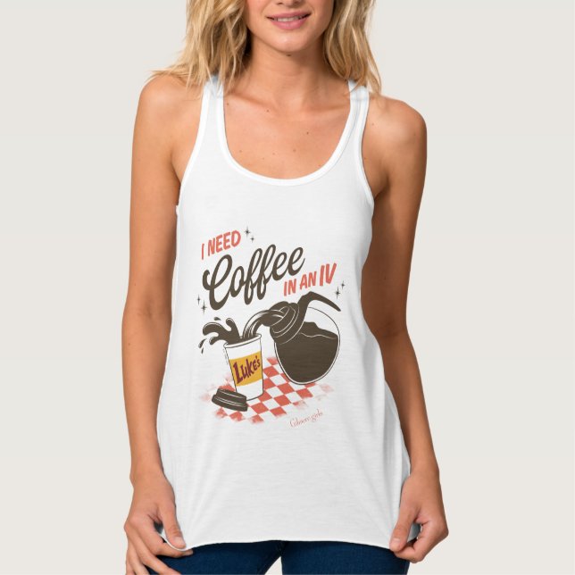 Gilmore Girls Luke’s Coffee IV Quote Tank Top (Front)