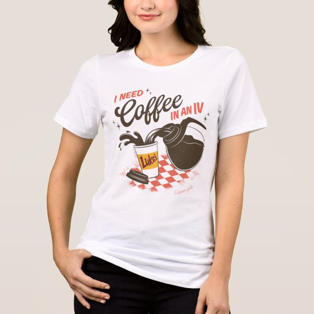 Gilmore Girls Luke’s Coffee IV Quote Tri-Blend Shirt (Front)