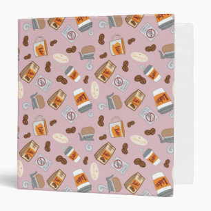 Gilmore Girls Luke's Diner Coffee Pattern 3 Ring Binder