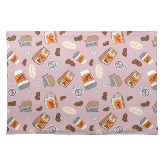 Gilmore Girls | Luke's Diner Coffee Pattern Cloth Placemat (Front)