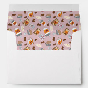 Gilmore Girls Luke's Diner Coffee Pattern Envelope