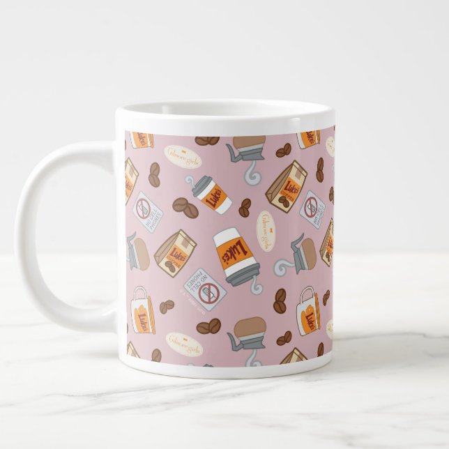Gilmore Girls | Luke's Diner Coffee Pattern Giant Coffee Mug (Left)