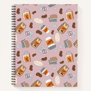 Gilmore Girls Luke's Diner Coffee Pattern Notebook
