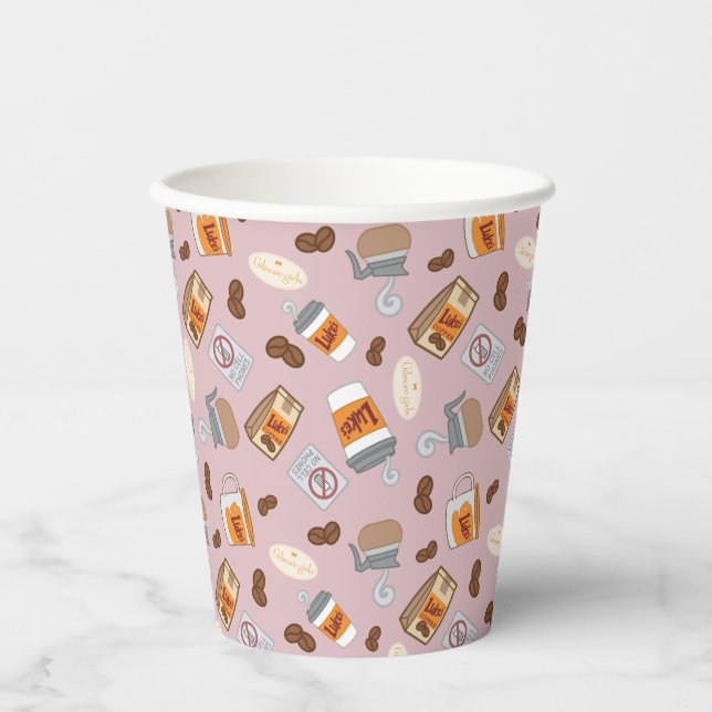 Gilmore Girls | Luke's Diner Coffee Pattern Paper Cups (Front)