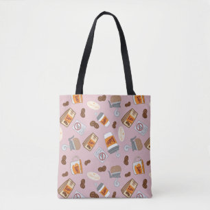 Gilmore Girls Luke's Diner Coffee Pattern Tote Bag