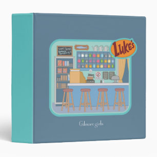 Gilmore Girls Luke's Diner Graphic 3 Ring Binder