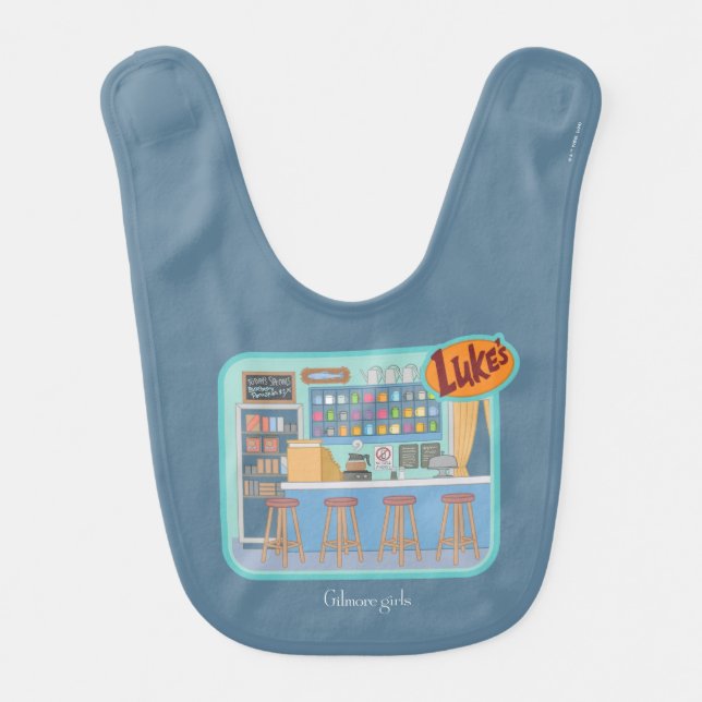 Gilmore Girls | Luke's Diner Graphic Baby Bib (Front)
