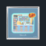 Gilmore Girls | Luke's Diner Graphic Canvas Print<br><div class="desc">Step inside the heart of Stars Hollow with this charming illustration of Luke's Diner. From the classic counter stools to the colorful chalkboard menu,  this design captures every detail of the beloved local hangout.</div>