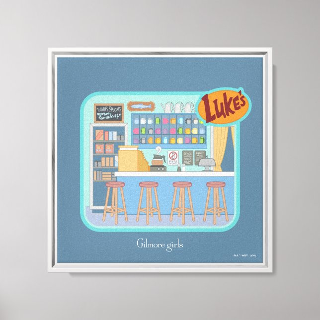Gilmore Girls | Luke's Diner Graphic Canvas Print (Front)