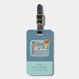 Gilmore Girls Luke's Diner Graphic Luggage Tag