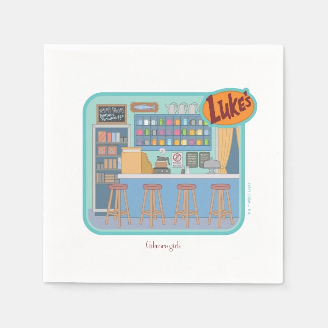 Gilmore Girls | Luke's Diner Graphic Napkins (Front)