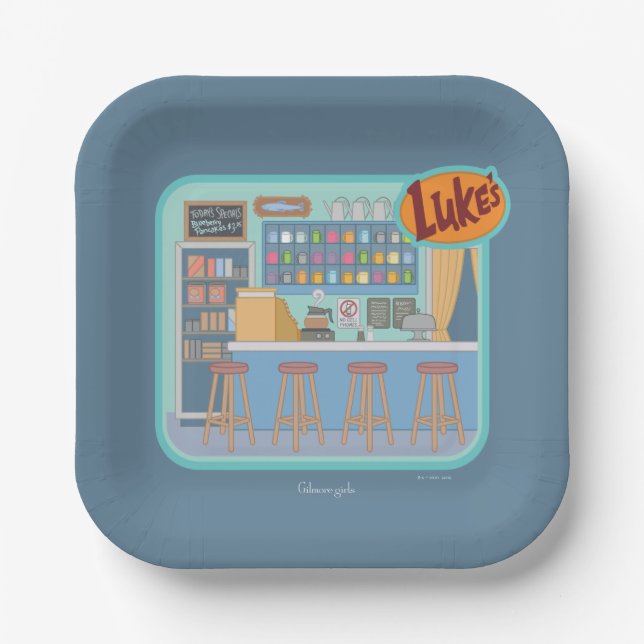 Gilmore Girls | Luke's Diner Graphic Paper Plates (Front)