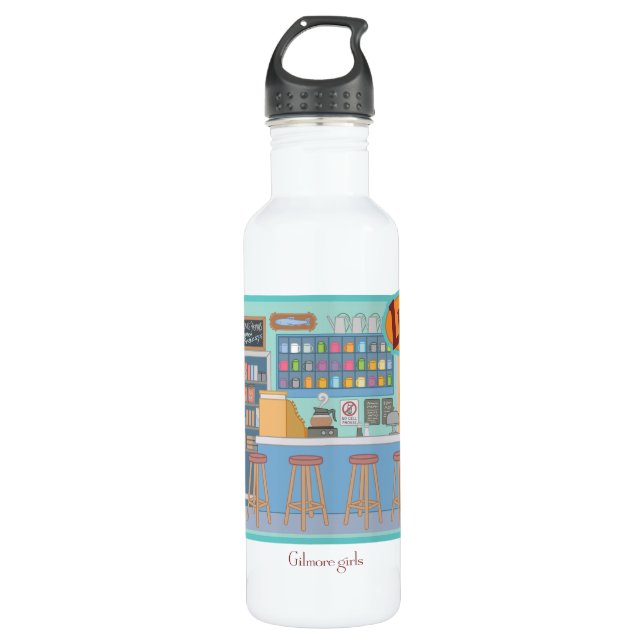 Gilmore Girls | Luke's Diner Graphic Stainless Steel Water Bottle (Front)