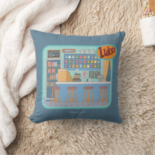 Gilmore Girls   Luke's Diner Graphic Throw Pillow