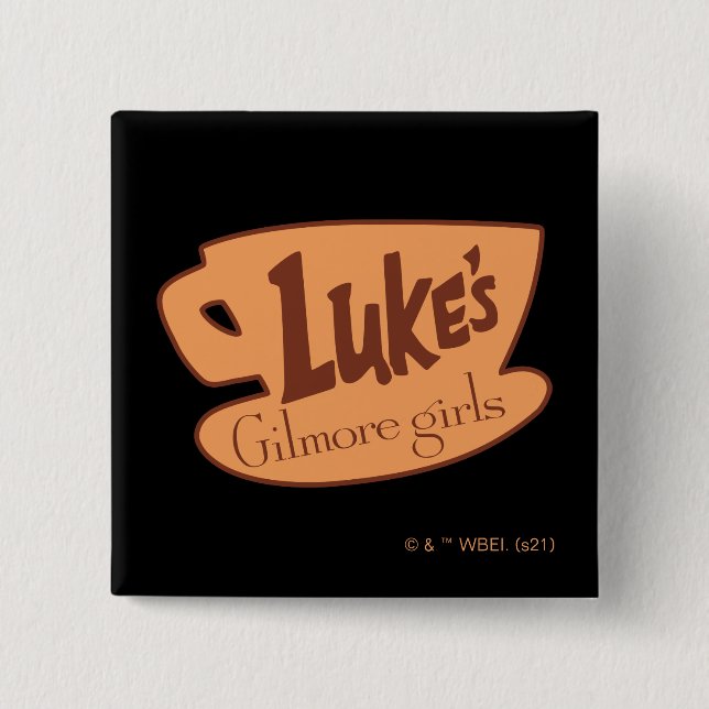 Gilmore Girls | Luke's Diner Logo Button (Front)