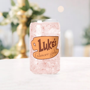 Gilmore Girls Luke's Diner Logo Can Glass