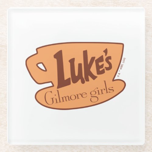 Gilmore Girls  Lukes Diner Logo Glass Coaster