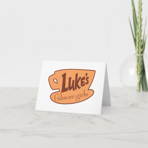 Gilmore Girls  Lukes Diner Logo Note Card