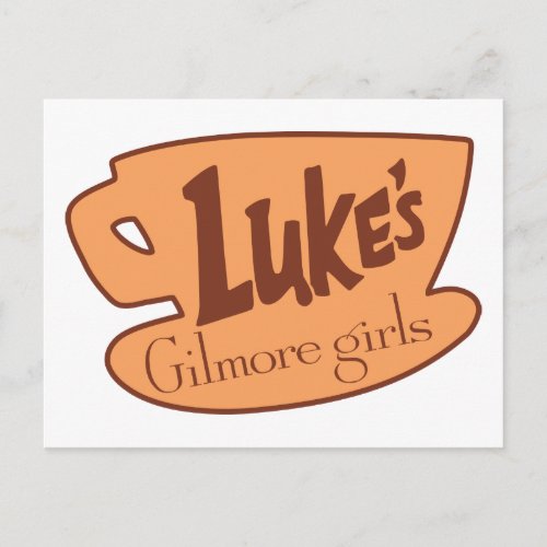 Gilmore Girls  Lukes Diner Logo Postcard