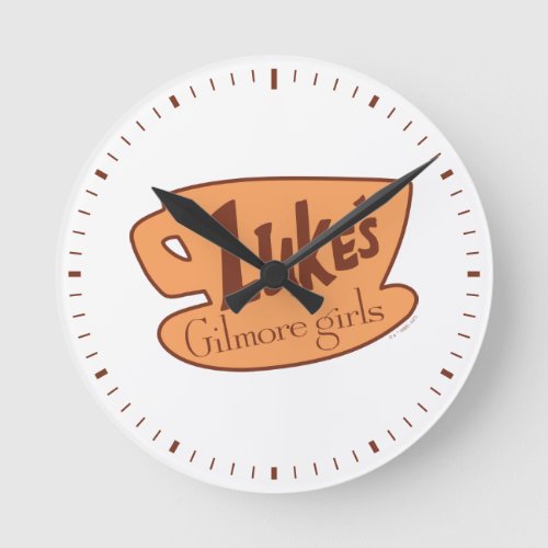 Gilmore Girls  Lukes Diner Logo Round Clock