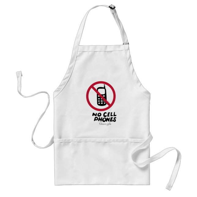 Gilmore Girls | Luke's Diner - No Cell Phones Adult Apron (Front)