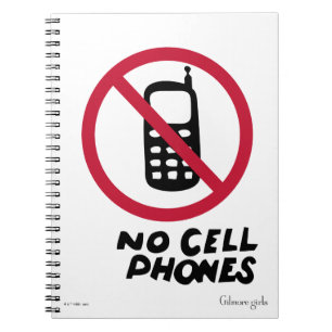 Gilmore Girls Luke's Diner - No Cell Phones Notebook