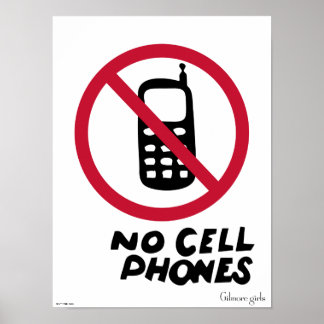 Gilmore Girls | Luke's Diner - No Cell Phones Poster