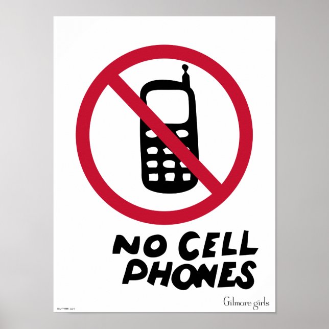 Gilmore Girls | Luke's Diner - No Cell Phones Poster (Front)