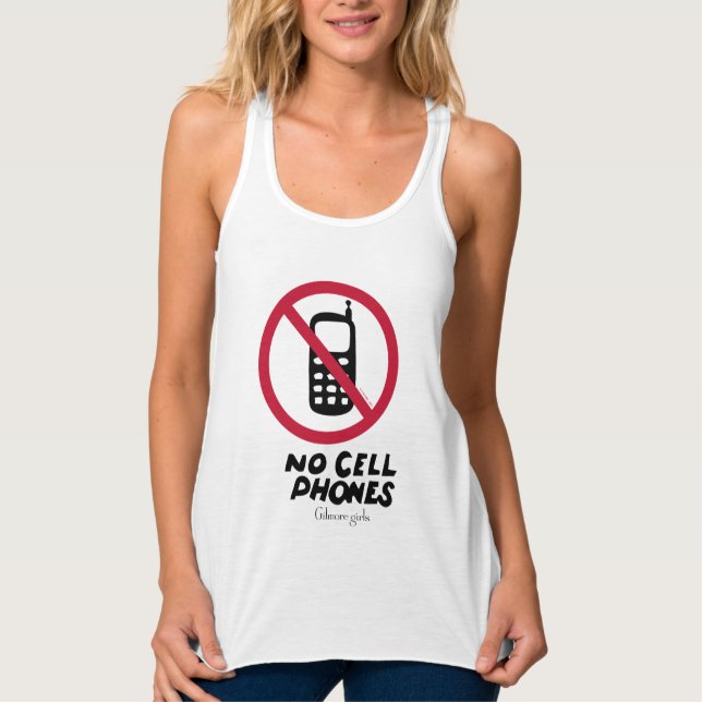Gilmore Girls | Luke's Diner - No Cell Phones Tank Top (Front)