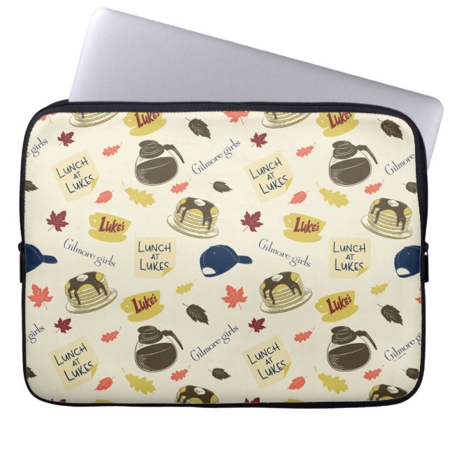 Gilmore Girls Lunch at Luke’s Pattern Laptop Sleeve (Front)