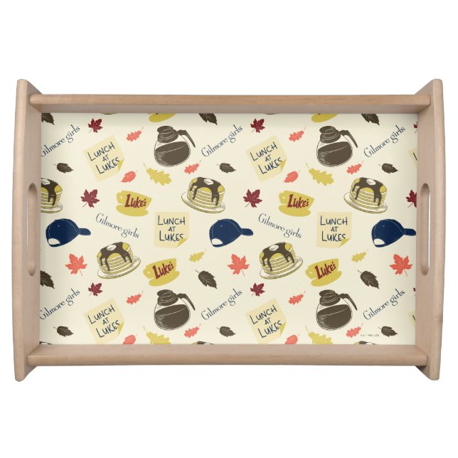Gilmore Girls Lunch at Luke’s Pattern Serving Tray (Front)