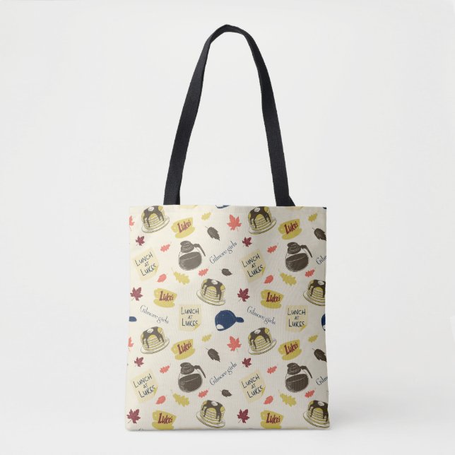 Gilmore Girls Lunch at Luke’s Pattern Tote Bag (Front)
