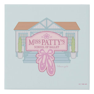 Gilmore Girls Miss Patty's School of Ballet Faux Canvas Print