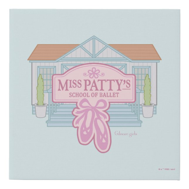 Gilmore Girls | Miss Patty's School of Ballet Faux Canvas Print (Front)