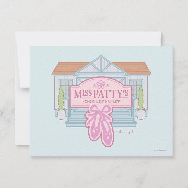 Gilmore Girls | Miss Patty's School of Ballet Note Card (Front)
