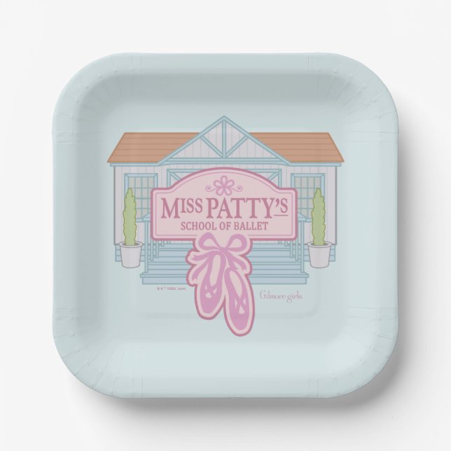 Gilmore Girls | Miss Patty's School of Ballet Paper Plates (Front)