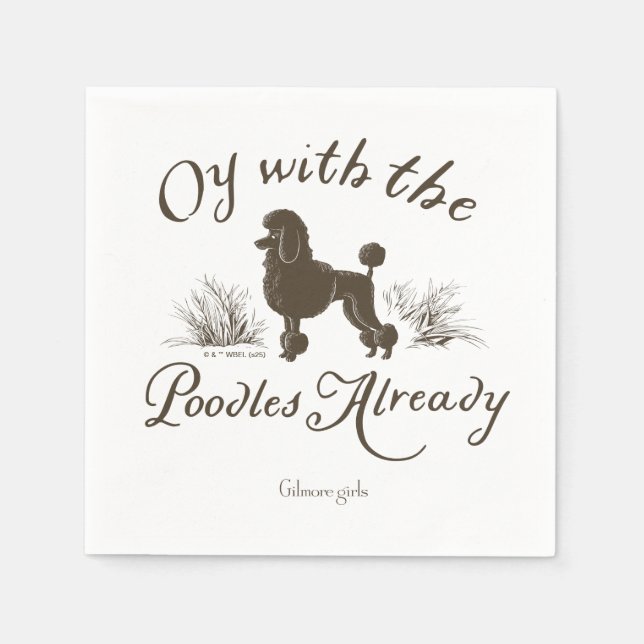 Gilmore Girls | Oy With the PoodlesDesign Napkins (Front)