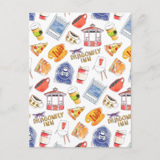 Gilmore Girls Pattern Postcard