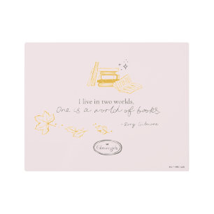 Gilmore Girls Rory Book Quote Design Metal Print