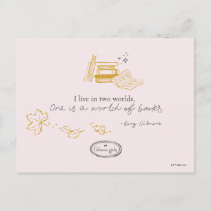 Gilmore Girls Rory Book Quote Design Postcard