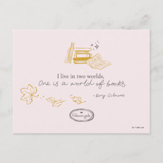 Gilmore Girls Rory Book Quote Design Postcard