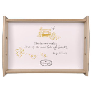 Gilmore Girls Rory Book Quote Design Serving Tray