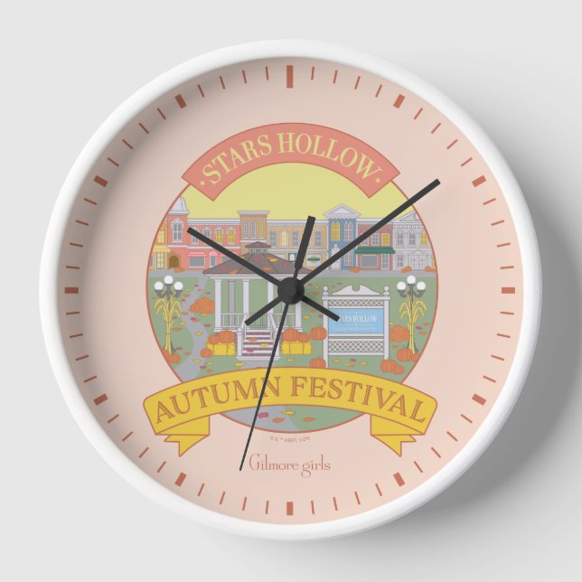 Gilmore Girls | Stars Hollow Autumn Festival Clock (Front)