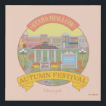 Gilmore Girls | Stars Hollow Autumn Festival Faux Canvas Print<br><div class="desc">Capture the cozy,  picturesque feeling of fall in Stars Hollow with this vibrant Autumn Festival design. Featuring the town square with its gazebo,  fall decorations,  and charming storefronts,  this artwork embodies the spirit of community and celebration that fans adore.</div>