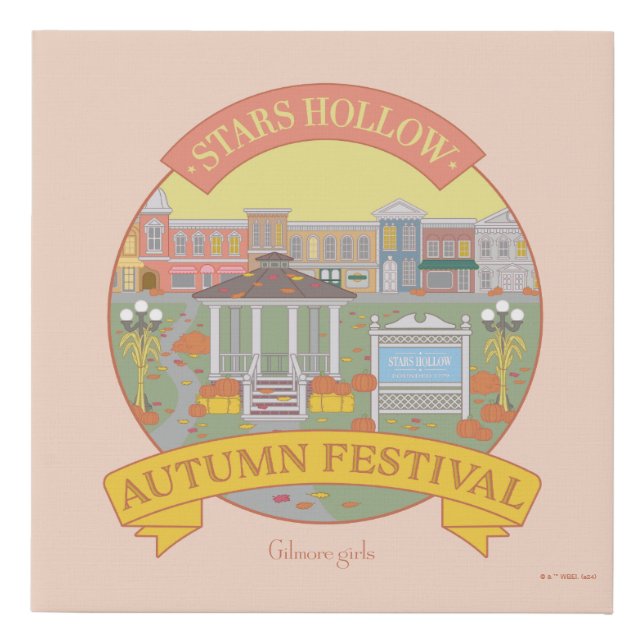 Gilmore Girls | Stars Hollow Autumn Festival Faux Canvas Print (Front)