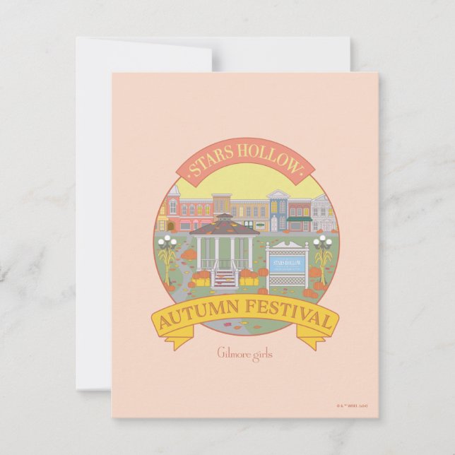 Gilmore Girls | Stars Hollow Autumn Festival Note Card (Front)