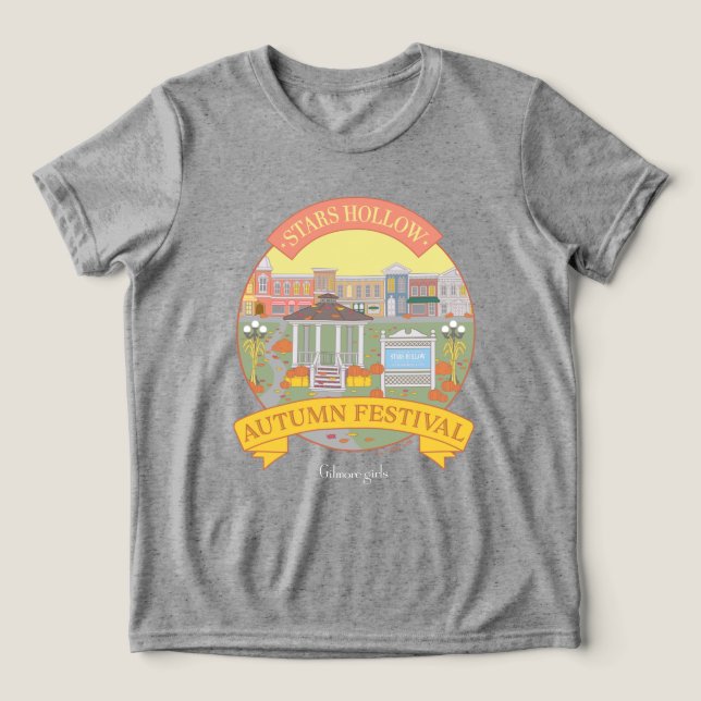 Gilmore Girls | Stars Hollow Autumn Festival Tri-Blend Shirt (Design Front)