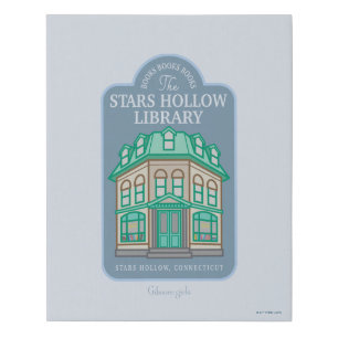 Gilmore Girls Stars Hollow Library Faux Canvas Print