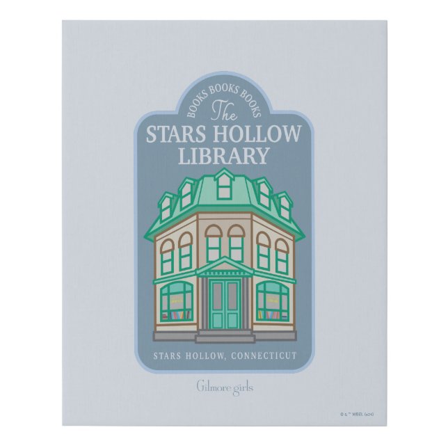 Gilmore Girls | Stars Hollow Library Faux Canvas Print (Front)