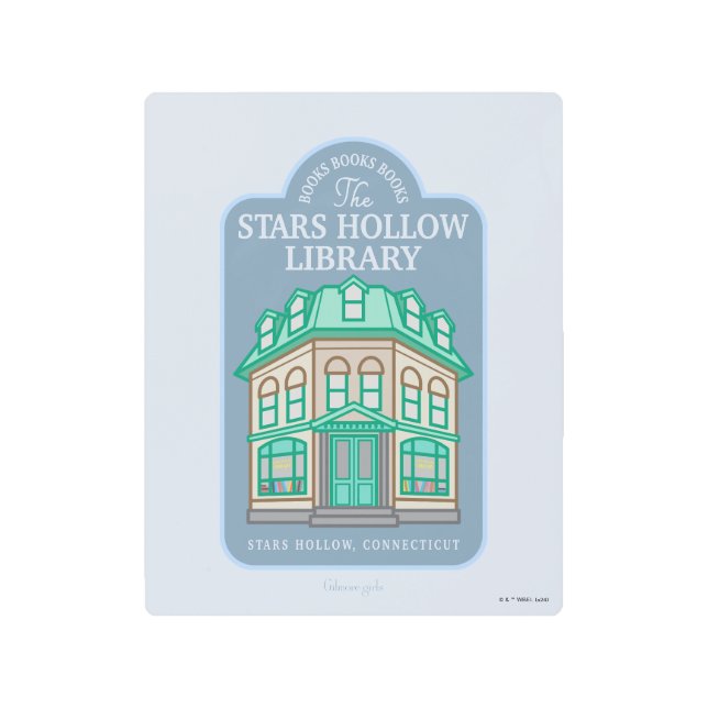 Gilmore Girls | Stars Hollow Library Metal Print (Front)